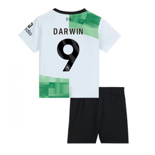 Liverpool Darwin Nunez #9 Bortedraktsett Barn 2023-24 Kortermet (+ Korte bukser)